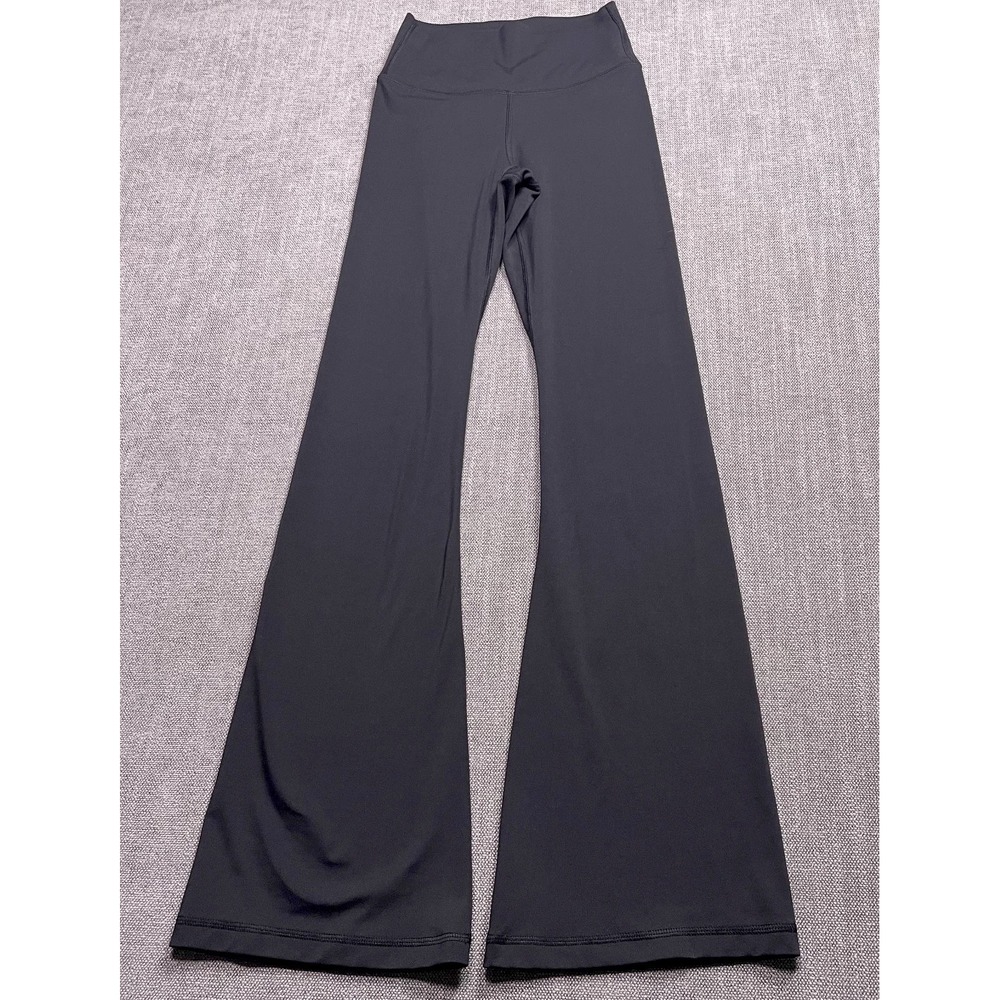 PINK Victoria's Secret High Waisted Flare Yoga Pants Womens Small Black Stretch